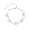 Bling Heart Charm Bracelets for Women Double Chain Paved White Cubic Zircon Rose Gold/Gold/Platinum Plated Color Jewelry - Image 7