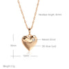 Love Heart Pendant And Necklace For Women Rose Gold Color With Zircon Modern Party Wedding Jewelry Gifts - Image 2