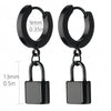 Rock Punk Stainless Steel Black Dangle Pendant Punk Minimalist Hanging Woman's Drop Earring for Man Piercing Ear Jewelry - Image 26