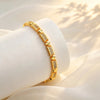 Dainty Geometric Cubic Zircon Bracelets for Women Gold Plated Star Chain Bracelet Classic Little Jewelry Gifts - Image 4