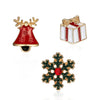 3pcs Merry Christmas Brooches for Women Men Classic Cute Enamel Cartoon Snowflake Elk Bell Lapel Badge Year Jewelry Gifts - Image 8