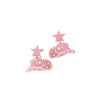 Transparent Shiny Round Laser Acrylic Earrings Vintage disco Ball Mirror Laser Creative pentagram Dangle Earrings - Image 11