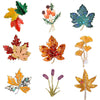 Berry Women's Rhinestone Leaf Brooches Unisex Plant Pins Office Party Casual Accessories Gifts - Image 1