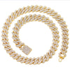 Iced Out Cuban Link Chain 14MM Prong Rhombus Diamond Cuban Chain Hip Hop Choker Necklaces Women Men Jewelry - Image 7
