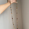 Bohemian Double-Layer Beaded Necklace with Irregular Stone Beads and Long Sweater Chain - Image 5