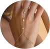 Gold Hand Chain for Women Gold Plated Bracelets for Women Silver Bracelets Hand Chain, Silver Jewelry Gifts for Women Christmas - Image 1