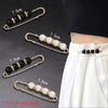 Imitation Pearl and Rhinestone Safety Pin Brooch with Multiple Designs - Image 4