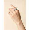 3mm Thin Blue Jadeite Ring Women Ice Blue Jade Band Stackable Elegant Finger Jewelry Birthday Gift for Her - Image 5