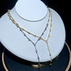 Geometric CZ Station Link Chain Choker Sexy Long Lariat Women Necklace Iced Out Zirconia Jewelry - Image 19