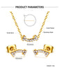 Necklaces Jewelry Sets For Women Girls Stainless Steel Pendant Necklaces And Earrings 2 Pieces Sets Wedding Party Jewelry Gifts - Image 51