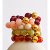 Multi-color Resin Round Beads Chain Statement Necklace Bracelet Stainless Steel Handmade Daily Jewelry Gift - Image 4