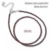 2mm Stone Bead Choker Necklace 40cm - Image 23