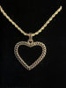 Gold Rope Chain Necklace Nugget Heart Pendant - Image 16
