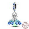 Silver Charm Beads Glowing Luminous Firefly Butterfly Pendant for Bracelet Charm Jewelry - Image 16