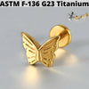 1PC Moon Titanium Cartilage Earrings Stud 16G Internally Threaded Helix Heart Ear Tragus Piercing Body Jewelry - Image 26