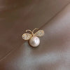 Mini Brooches for Women Clover Sun Flower Bow Knot Bee Cat Anti Slip Buckle Metal Lapel Pin Clothing Accessories - Image 7