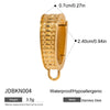 Ball Pendant Earrings Stainless Steel Gold Plated Jewelry Gift Ring Hoop Earrings For Women - Image 23