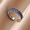 Cubic Zirconic Rectangle Open Rings For Women Men Gold Color Wedding Engaement Ring Design Jewelry Christmas Gifts - Image 24