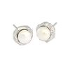 Silver Needle Pearls Stud Earrings For Women Geometry Pearls Pendant Earings Jewelry Party Gifts - Image 16