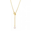 Stainless Steel Pull-out Adjustable Chain Baroque Pearl Pendant Long Necklace For Womens Sweater Chain Jewelry - Image 6