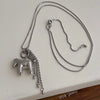 Smooth Surface Horse Chain Tassel Pendant Necklaces for Women Silver Plated Snake Chain Long Sweater Chain - Image 7