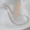 Silver Round Beads Bracelets for Women Men Vintage Simple Adjuatable Chain Bracelets Party Wedding Jewelry - Image 5