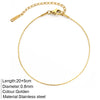 Stainless Steel Delicate Anklet for Women Gold Color Chain Anklet Bracelets on The Leg Do Not Fade Anklet Jewelry Women - Image 21