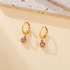 12 Month Birthstone Earrings Stainless Steel Gold Color Crystal Drop Earring for Women Jewelry Birthday Gifts - Image 4