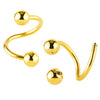 2pc/set Steel Spiral Twisted Lip Ring Nose Rings 16 Gauge Ear Cartilage Helix Piercing Body Accessories Jewelry Gift - Image 5