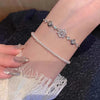 Zircon Snowflake Bracelets For Women Girls Crystal Flower Adjustable Chain Bracelet Wedding Jewelry Gifts - Image 4
