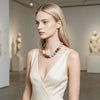 Colorful Candy Bead Strand Necklace Adjustable Gold Extension Chain Flat Oval Resin Beads Beach Women Jewelry - Image 3