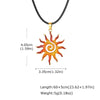 Sun Pendant Necklace for Men Boys, Stainless Steel Sunburst Sunflower Charm Solar Pendant Necklace Elegant Jewelry Gifts - Image 7