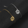 Stainless Steel Anklet Foot Bracelet Gold Color Lotus Flower Chain Anklets for Women Bracelet on the leg Jewelry Gifts - Image 2