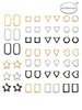 Stainless Steel Hoop Earrings For Women Men Heart Star Oval Rectangle Round Triangle Gold Color Punk Hip Hop Jewelry - Image 6