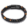 Stainless Steel Bracelet Tiger Eye Stone Beads Bracelet Lava Stone Beads Stainless Steel Bracelet Men Women Jewelry - Image 11