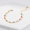 Elegant Gold Plated Colorful Rhinestone Beads Bracelet for Women Bracelets Party Jewelry Gifts - Image 6