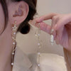Zircon Christmas Snowflake Stud Earrings For Women Temperament Waterdrop Tassel Snow Flower Earring Party Jewelry - Image 9