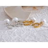 Imitation Pearls Drop Stainless Steel Golden Korean Hoop Earrings Charms Jewelry Gift - Image 3