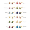Dainty Flower Stainless Steel Butterfly Stud Earrings for Women Cartilage Ear Ring Cute Zircon Gold Color Clover Jewelry - Image 6