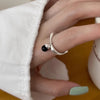 Silver Open Finger Ring Punk Heart Irregular Geometric Stackable For Women Girl Jewelry Gift - Image 23