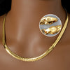 Sunny Jewelry Copper Necklace Snake Chains Gold Plated For Women Man Italy 750 For Daily Wear Gift - Image 1