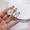 Sweet Temperament Small Fresh Bamboo White Lily Of The Valley Flower Earrings Elegant And Gentle Asymmetric Earrings - Image 22