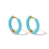 Colorful Enamel Stainless Steel Hoop Earrings for Women Geometric Round Circle Earrings Gold Color Jewelry - Image 8
