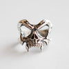 Silver Skeleton Head Gothic Adjustable Rings For Women Jewelry Accessories Jewellery Argent - Image 2