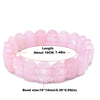 Multi-Faceted 10 x 14 mm Beaded Bracelet in Mixed Stone Colors - Image 47