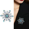 Rhinestone Snowflake Brooch Pin for Christmas and Holiday Outfits - Image 2