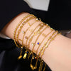 Random 8-Piece Set of Women's Gold-Plated Stainless Steel Bracelets, Elegant and Women's Jewelry Set, Stylish and Unique Design, Suitable for All - Image 2