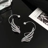 Zircon Butterfly Ear Clips Sparkling Rhinestone Ear Cuff Clips Earrings Without Piercing For Women Wedding Jewelry Gifts - Image 5