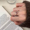 Korean Oval Pink Crystal Cuff Finger Rings For Women Girl Sweet Jewelry Friend Gift Party - Image 2