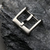 316L stainless steel buckle, 16 18 20mm silver black gold rose gold leather strap buckle, matte buckle - Image 5